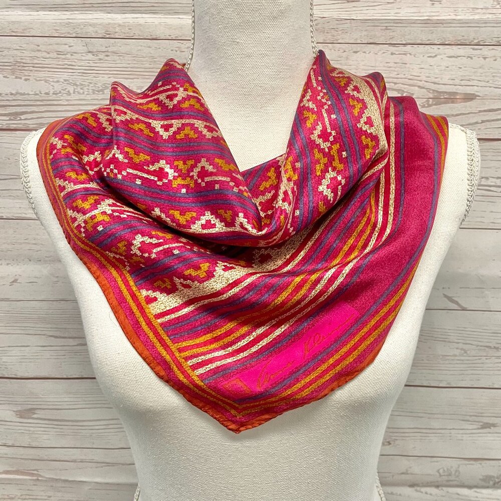 Vintage Anne Klein Silk Scarf